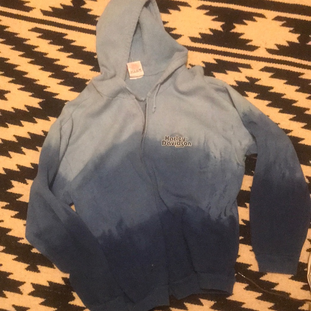 Vintage Harley Davidson tie dye hoodie